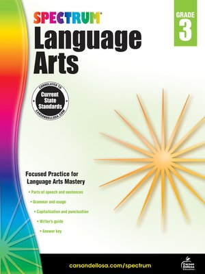 cover image of Spectrum Language Arts, Grade 3